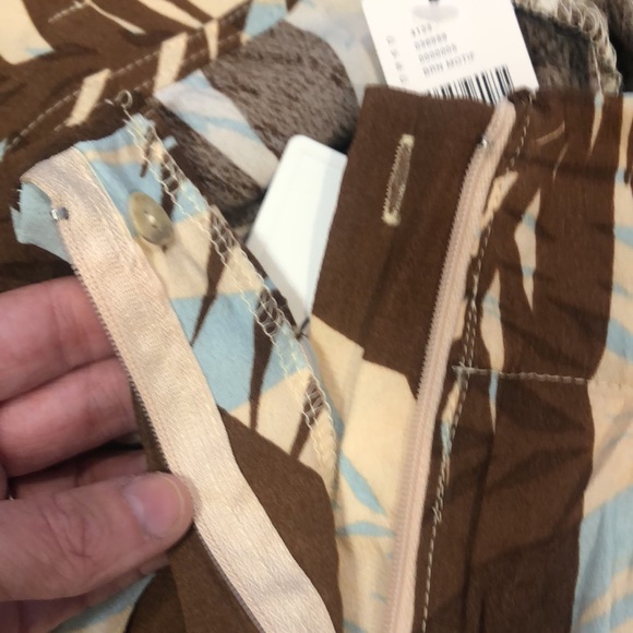 COPY - DRA Los Angeles Anthropologie Tropical Palm Print Pant Hawaii Wide Leg - Picture 7 of 12